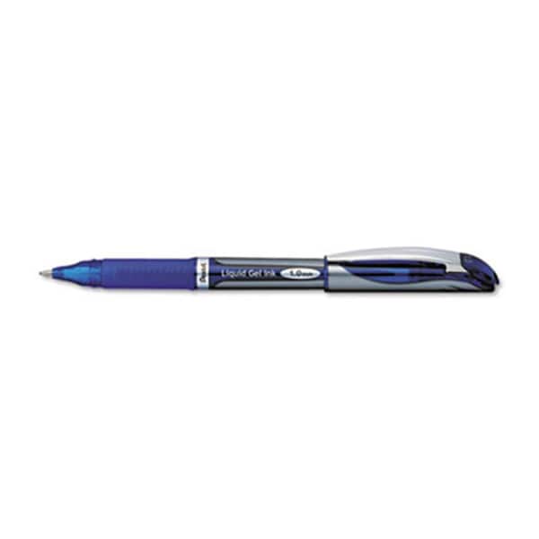 Pentel EnerGel Liquid Roller Ball Capped Gel Pen Blue Ink Bold Point EA - PENBL60C - main